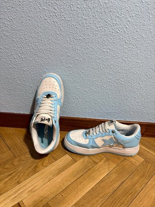 Zapatillas BAPE Bapesta Azul y Blanco