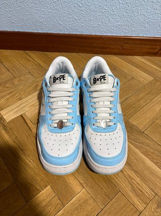 Zapatillas BAPE Bapesta Azul y Blanco