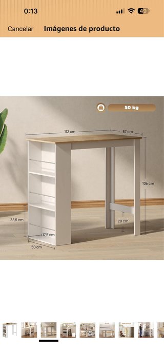 Mesa de cocina Amazon