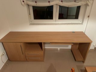 Escritorio madera Medidas: 225x55×77cm