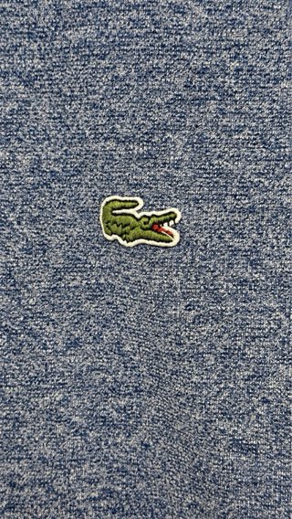 Polo Lacoste Sport Slim Fit azul jaspeado M
