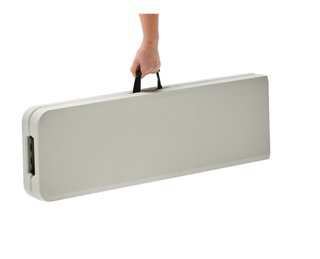 Pack 2 Bancos Plegables Resina Blancos