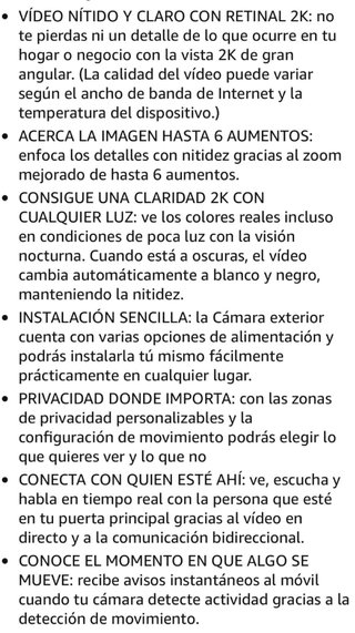 Ring Cámara Vigilancia Exterior 2K Precintada