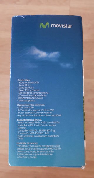 Router Movistar Home Station ADSL Fibra Óptica
