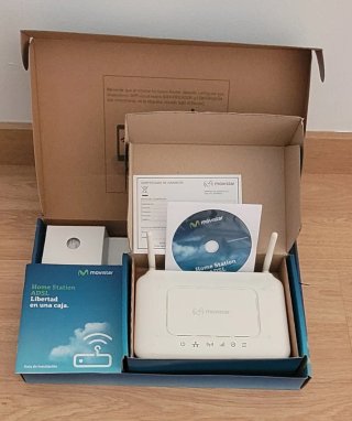 Router Movistar Home Station ADSL Fibra Óptica