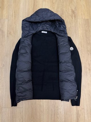 Cárdigan Moncler con capucha negro