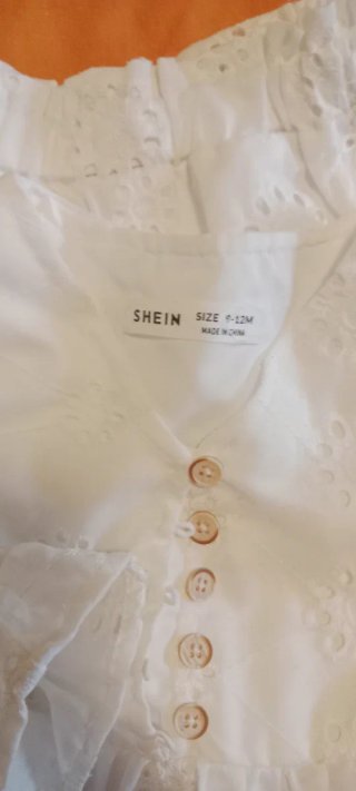 Conjunto blanco bebé niña bordado