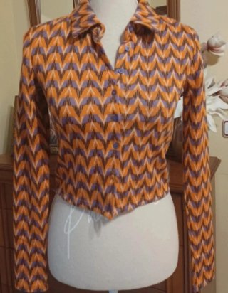 Lote Blusa Naranja y Pantalón Negro