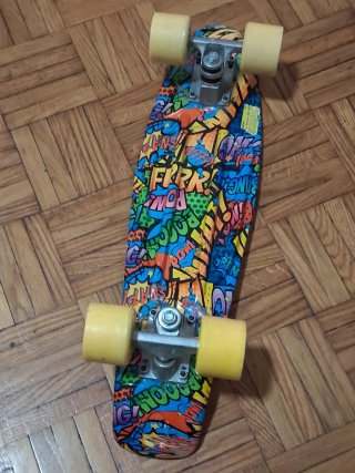 Skateboard mini cruiser Mandelli colori pop art