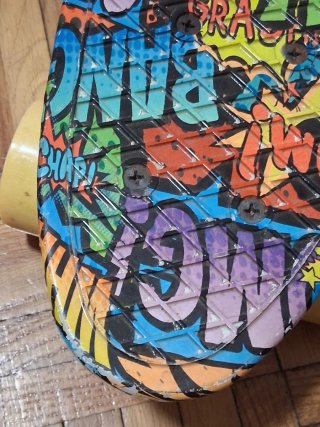 Skateboard mini cruiser Mandelli colori pop art
