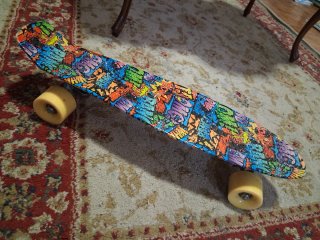 Skateboard mini cruiser Mandelli colori pop art