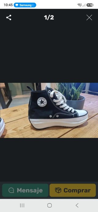 Botas Converse Plataforma Negras
