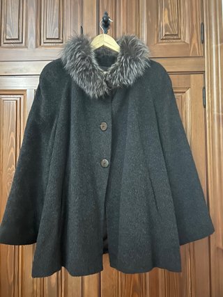 Abrigo Lana Antea T.48 Negro