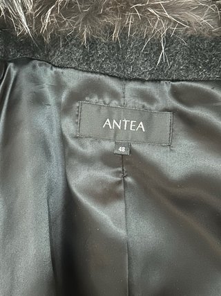 Abrigo Lana Antea T.48 Negro