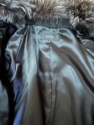 Abrigo Lana Antea T.48 Negro