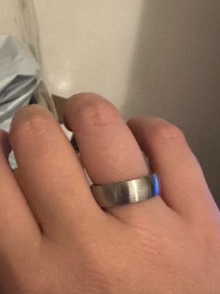 Anello acciaio argento