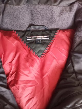 Abrigo Acolchado Largo Tommy Hilfiger Negro
