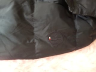 Abrigo Acolchado Largo Tommy Hilfiger Negro