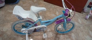 Bicicleta Frozen 16 con ruedines