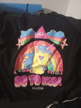Sudadera Killstar M Unicornio: Go to hell