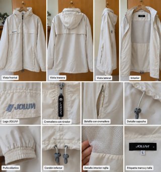 Chaqueta cortavientos JOLUVI beige