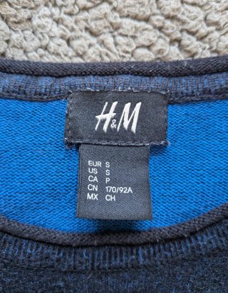 Jersey H&M Azul Talla S