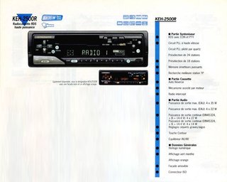 Radio Cassette Pioneer KEH-2500R
