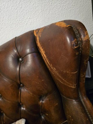 Sofá Chesterfield Piel Vintage Marrón