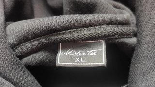 Sudadera negra con diseño de mano XL Nueva