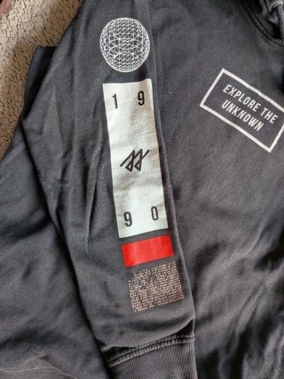 Sudadera Negra Hombre con capucha Talla L