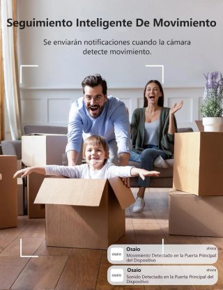 4 Cámaras GNCC WiFi Interior 2K 3MP