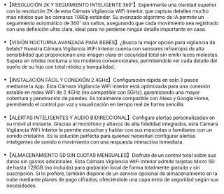4 Cámaras GNCC WiFi Interior 2K 3MP