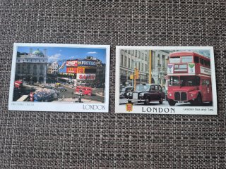 Postales Londres 1962 Piccadilly Circus Bus Taxi