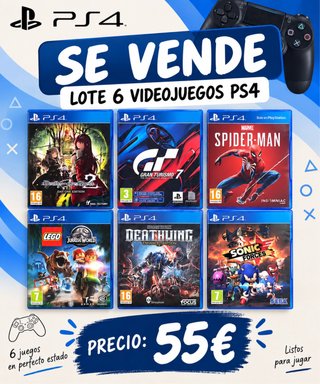 Lote 6 videojuegos PS4