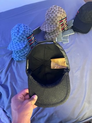 Berretto Gucci Nero Multicolore