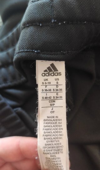 Pantalón Adidas Negro rayas Blancas Talla S Nuevo