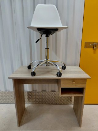Escritorio y Silla Oficina Madera y Metal