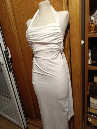 Vestido largo blanco Woody talla única