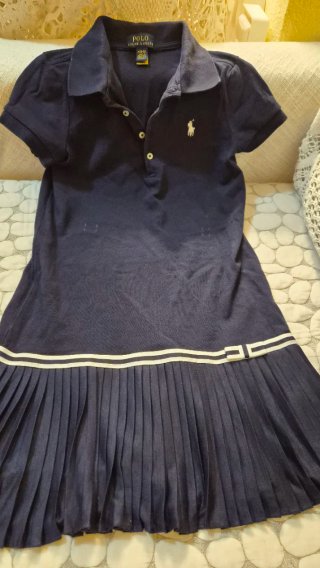Vestido Polo Ralph Lauren Niña Azul Talla 10