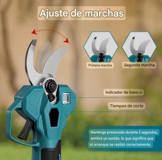 Tijera Podadora Eléctrica (2 Baterías)