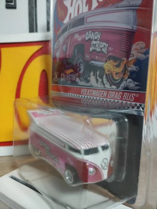 Hot Wheels RLC VW Drag Bus Candy Striper