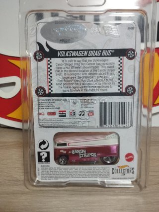 Hot Wheels RLC VW Drag Bus Candy Striper