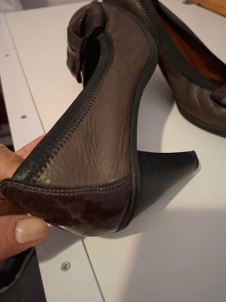 Zapatos Hispanitas Marrones Talla 40 piel auténtic