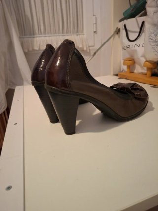 Zapatos Hispanitas Marrones Talla 40 piel auténtic