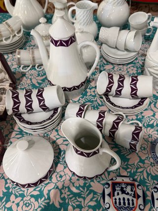 Juego de café porcelana Del Castro
