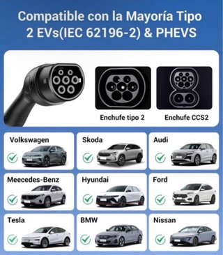 Cargador Coche Eléctrico 3,7kW 7M NUEVO