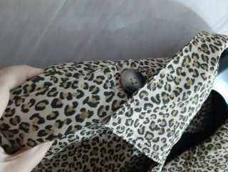 Gabardina Corta M Cortefiel Animal Print