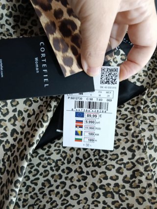Gabardina Corta M Cortefiel Animal Print