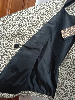Gabardina Corta M Cortefiel Animal Print