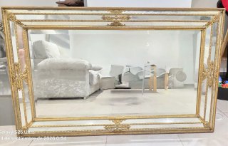 Espejo antiguo siglo XIX dorado